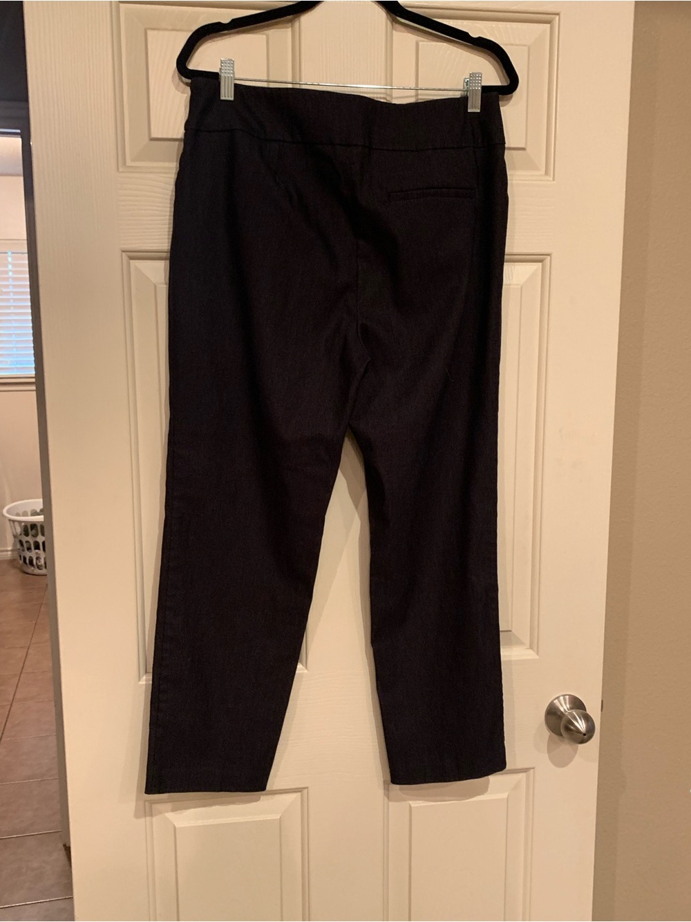 Classic Black Straight-Leg Pants